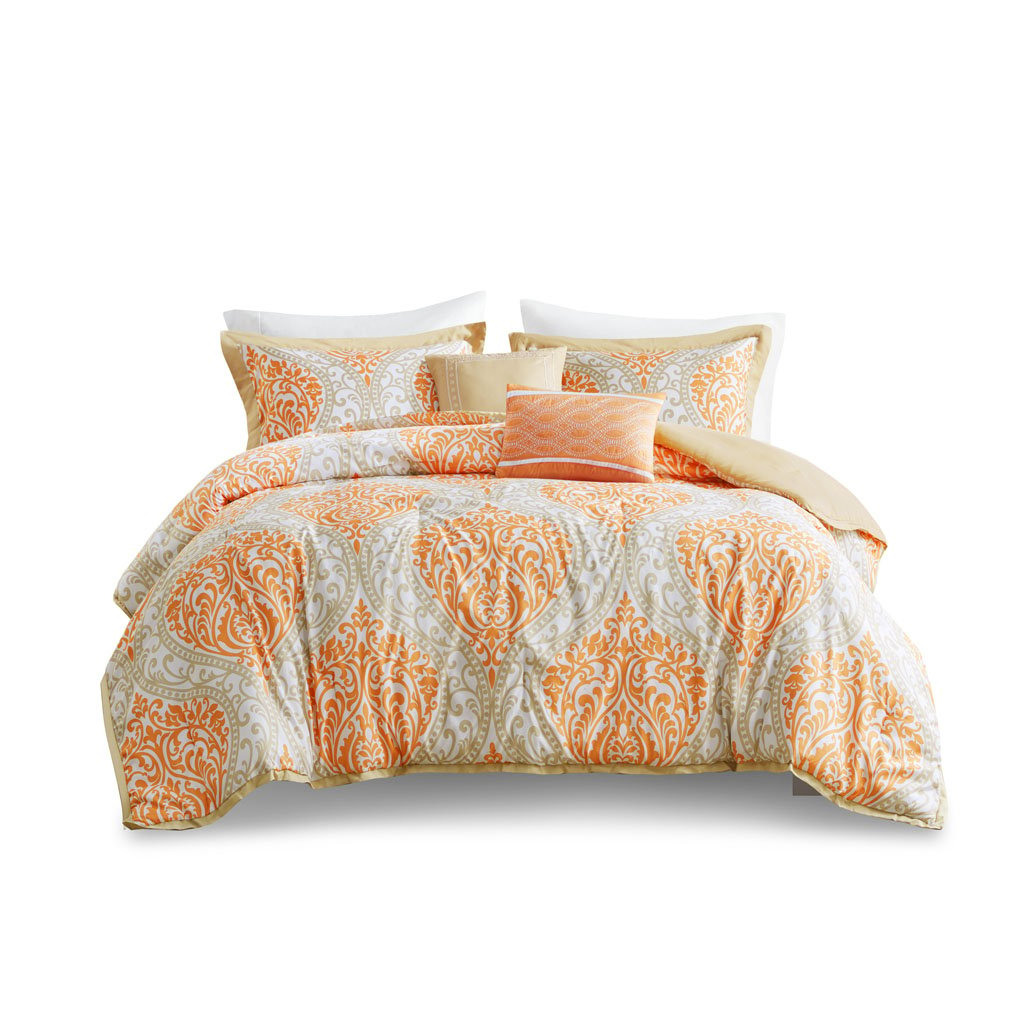 Gracie Mills Nichole Chic Damask Print Comforter Set - GRACE-4924 Image 1