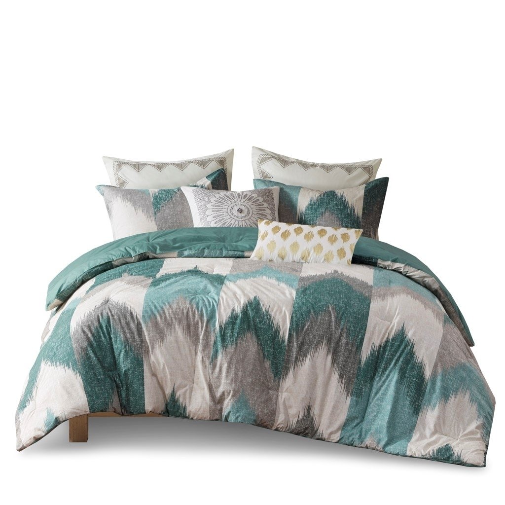 Gracie Mills Heise Ikat Chevron Comforter Set - GRACE-5150 Image 1