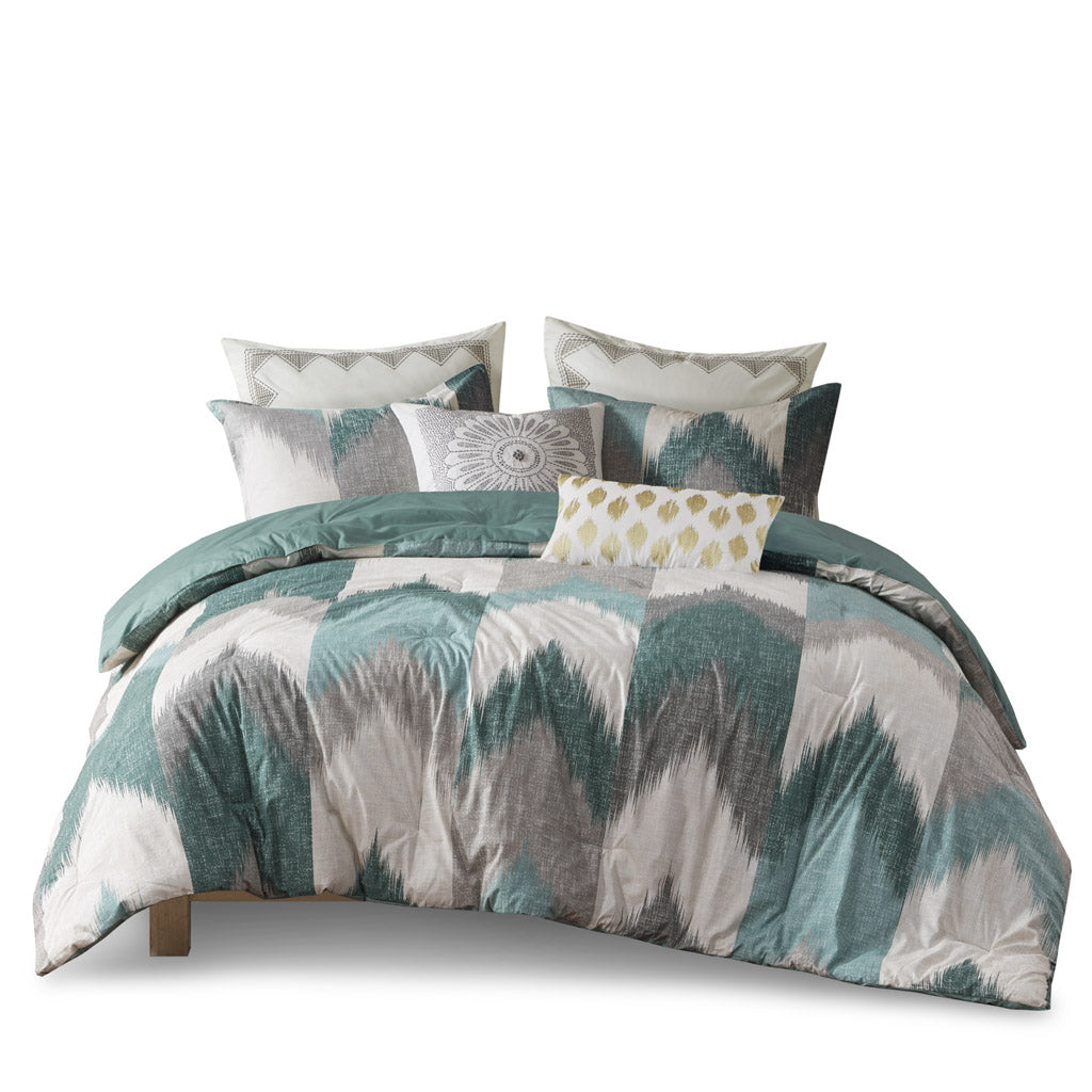 Gracie Mills Heise Ikat Chevron Comforter Set - GRACE-5150 Image 3