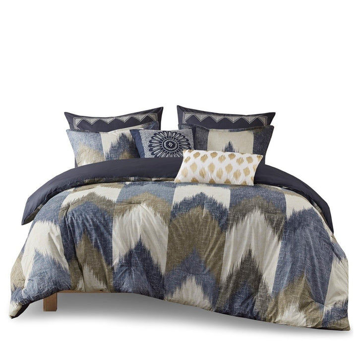 Gracie Mills Heise Ikat Chevron Comforter Set - GRACE-5150 Image 7