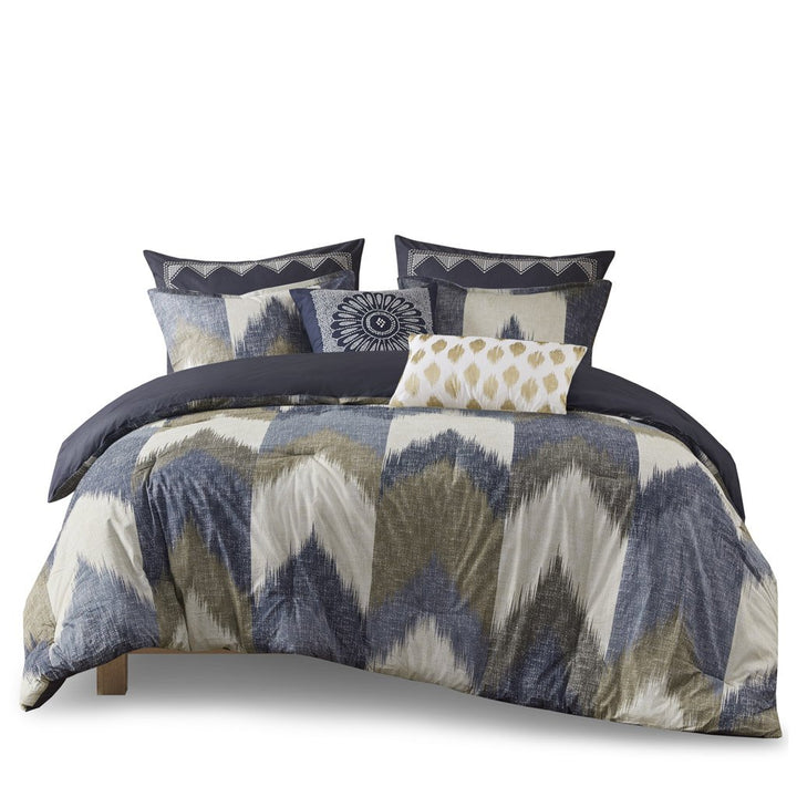 Gracie Mills Heise Ikat Chevron Comforter Set - GRACE-5150 Image 8