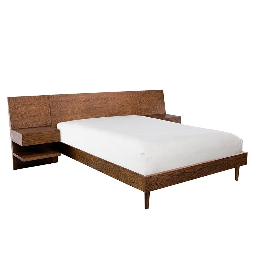 Gracie Mills Kizzie Modern Bed with Attached Nightstands - GRACE-5185 Image 1