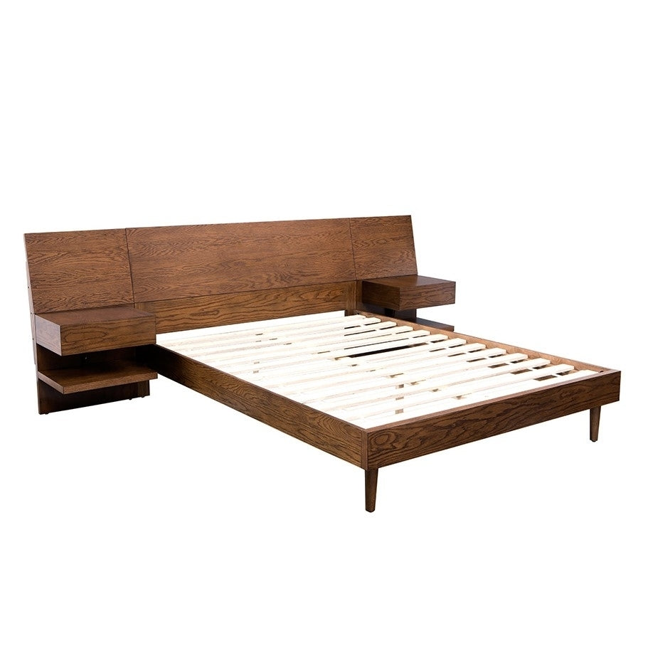 Gracie Mills Kizzie Modern Bed with Attached Nightstands - GRACE-5185 Image 2