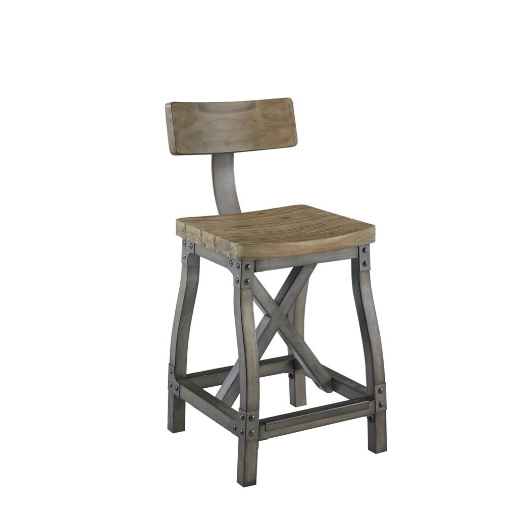 Gracie Mills Milton Sleek Comfort Counter Stool with Back Support - GRACE-5266 Image 3