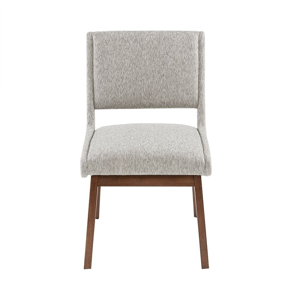 Gracie Mills Carlene Chic Upholstered Dining Chairs (Set of 2) - Pecan Finish - GRACE-5277 Image 2