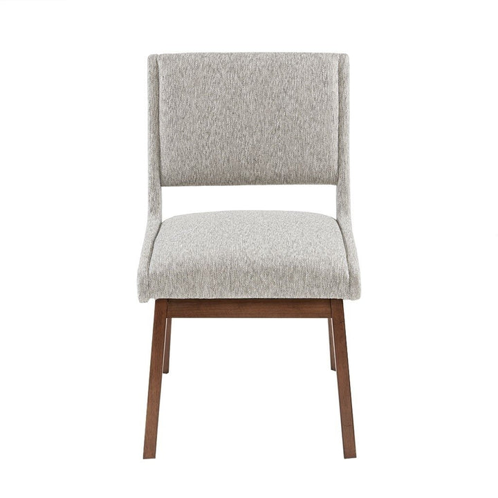 Gracie Mills Carlene Chic Upholstered Dining Chairs (Set of 2) - Pecan Finish - GRACE-5277 Image 2