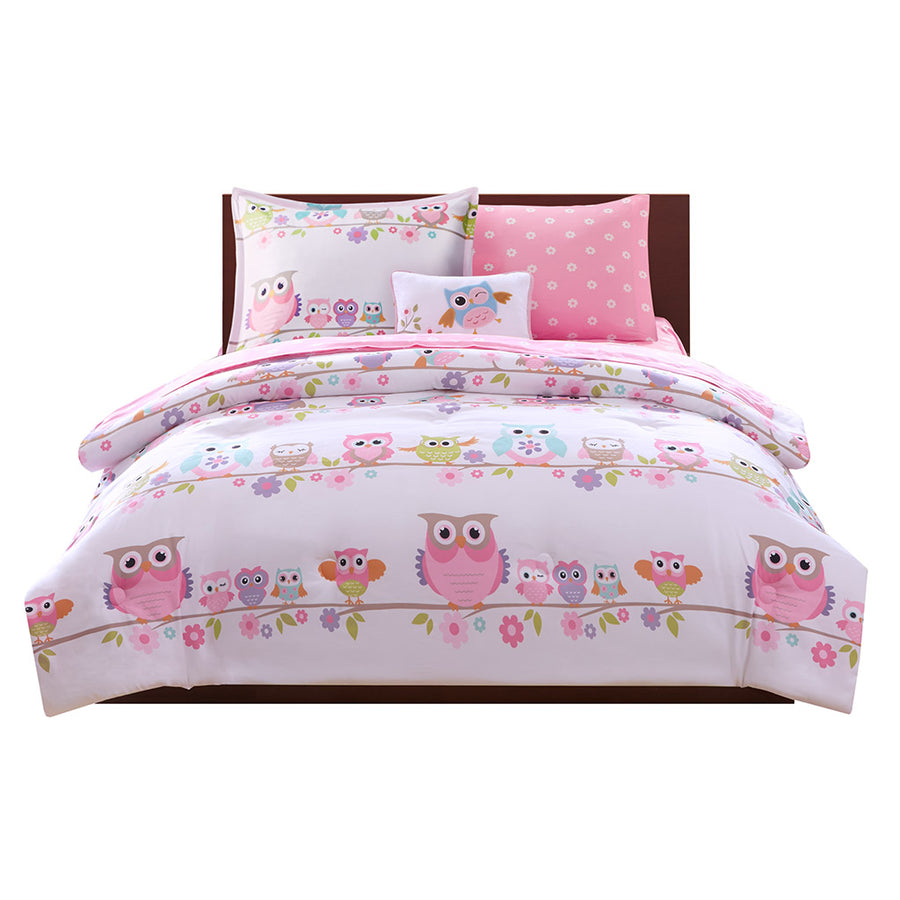 Gracie Mills Cressida Whimsical Owl Comforter Set with Bed Sheets for Kids - GRACE-5959 Image 1