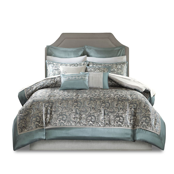 Gracie Mills Pruitt 24-Piece Jacquard Paisley Room-in-a-Bag Set - GRACE-5670 Image 9