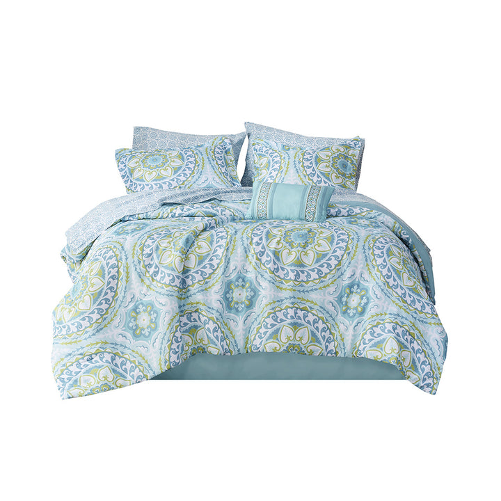 Gracie Mills Shaffer Globally Inspired 9-Piece Comforter Set with Cotton Bed Sheets - GRACE-5688 Image 7