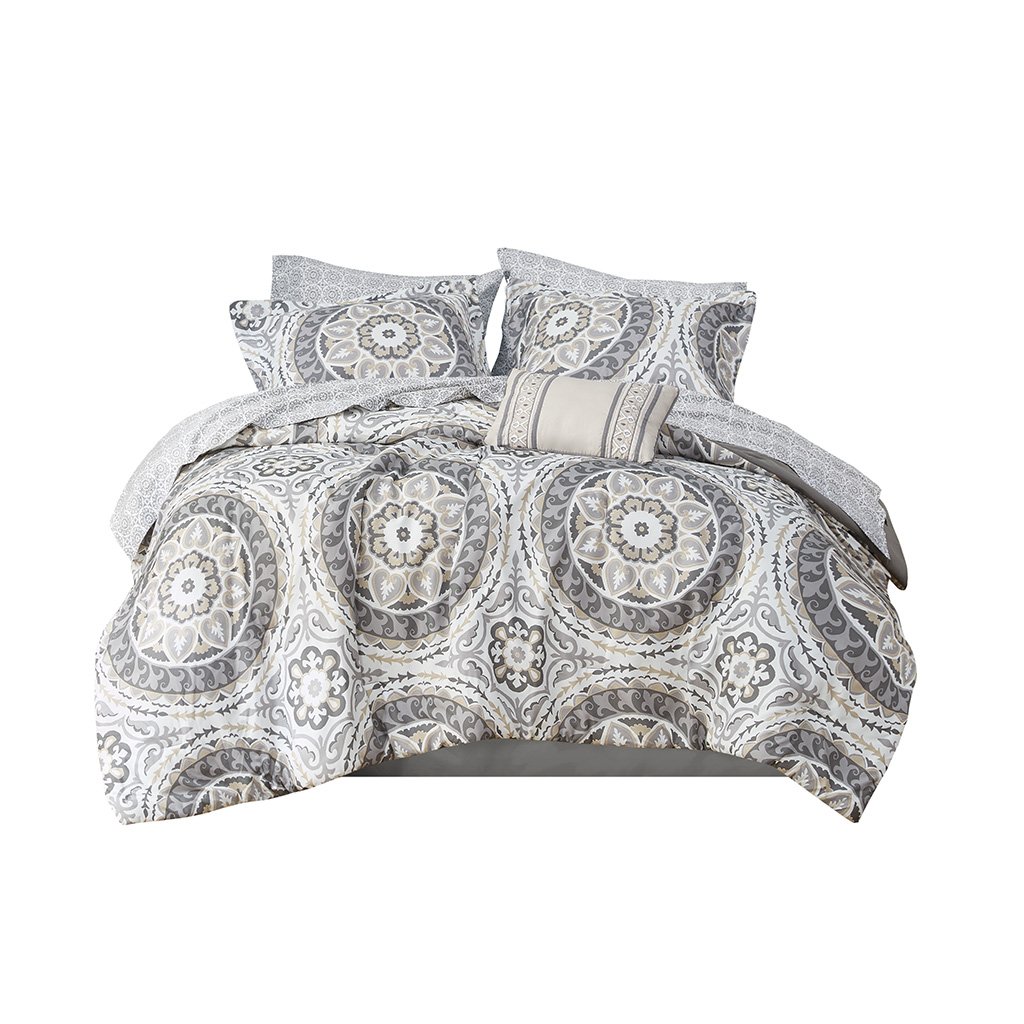 Gracie Mills Shaffer Globally Inspired 9-Piece Comforter Set with Cotton Bed Sheets - GRACE-5688 Image 8