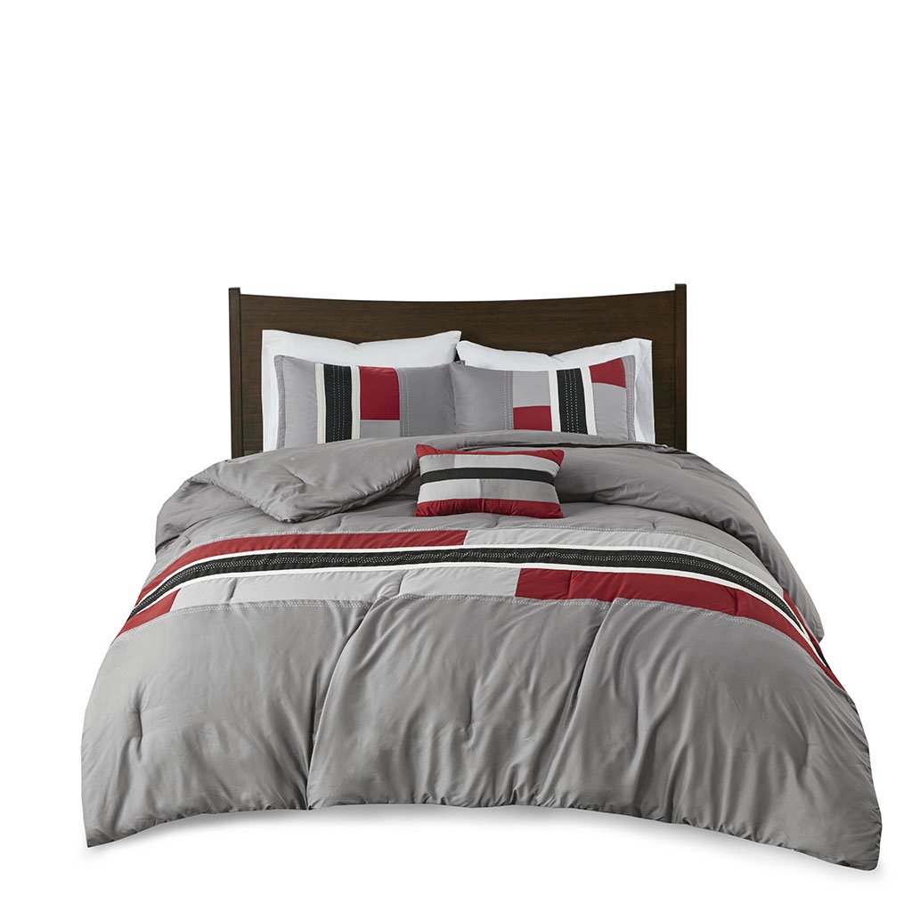 Gracie Mills Nyssa Urban Striped Comforter Set - GRACE-6080 Image 1