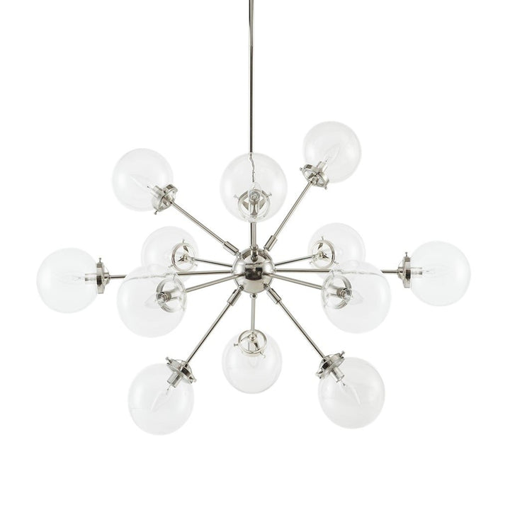 Gracie Mills Valdes Modern Elegance 12-Light Chandelier with Oversized Globe Bulbs - GRACE-6431 Image 1