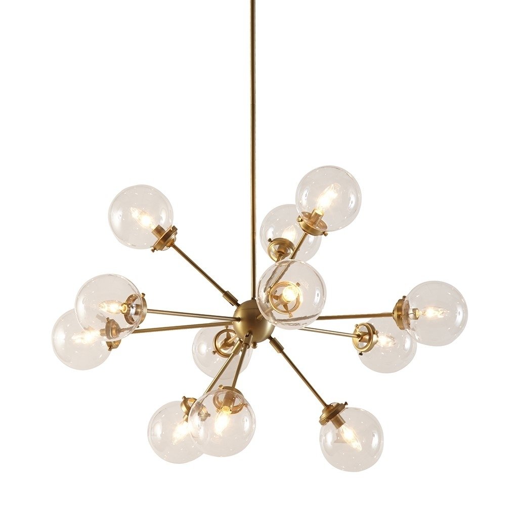 Gracie Mills Valdes Modern Elegance 12-Light Chandelier with Oversized Globe Bulbs - GRACE-6431 Image 4