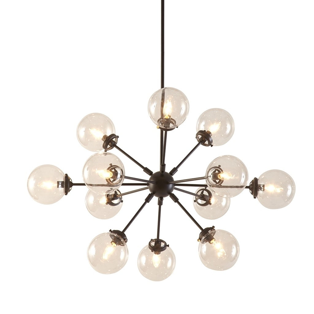 Gracie Mills Valdes Modern Elegance 12-Light Chandelier with Oversized Globe Bulbs - GRACE-6431 Image 5