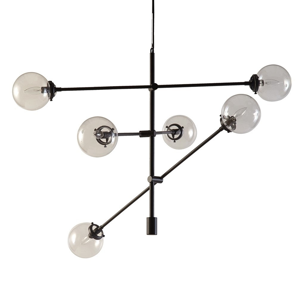 Gracie Mills Lorena 6-Globe Light Architectural Metal Chandelier - GRACE-6432 Image 3