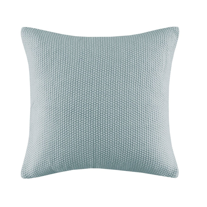 Gracie Mills Lessie Solid Knit Square Pillow Cover - GRACE-6478 Image 2