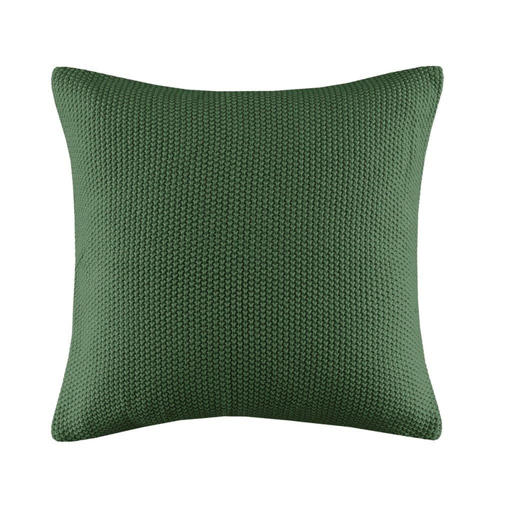 Gracie Mills Lessie Solid Knit Square Pillow Cover - GRACE-6478 Image 1