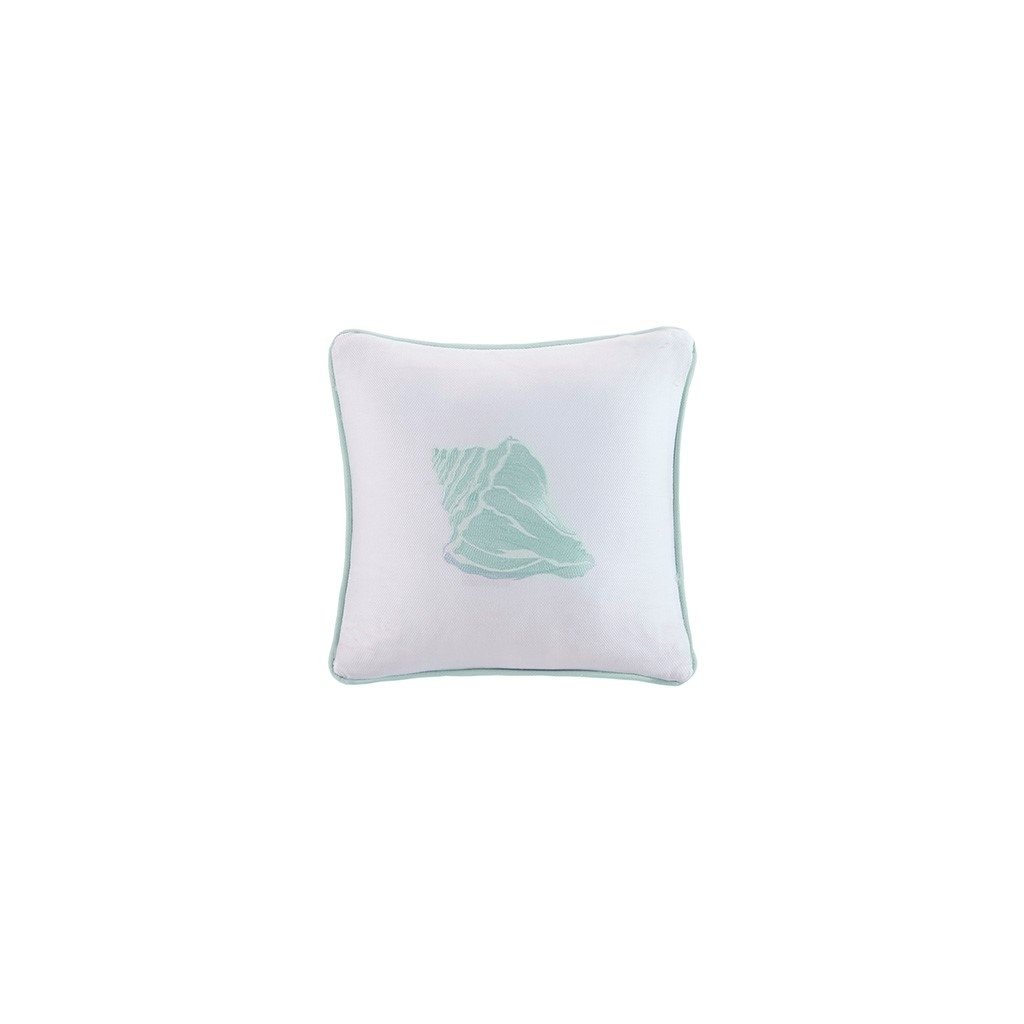 Gracie Mills Douglass Aqua Square Decorative Pillow - GRACE-753 Image 1