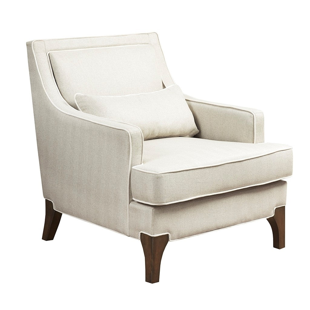 Gracie Mills Herrera Modern Arm Chair with Upholstery and Welting - GRACE-7631 Image 1