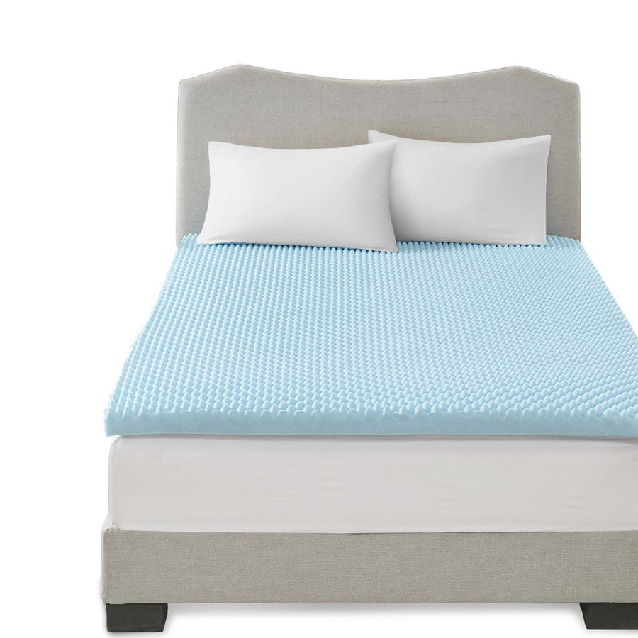 Gracie Mills Melody All Season 3 Inch Reversible Cooling Gel Memory Foam Mattress Topper - GRACE-7919 Image 1