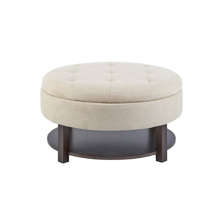 Gracie Mills Alexandra Luxe Circular Storage Ottoman - GRACE-7991 Image 4