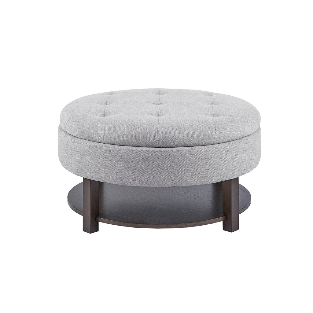 Gracie Mills Alexandra Luxe Circular Storage Ottoman - GRACE-7991 Image 5