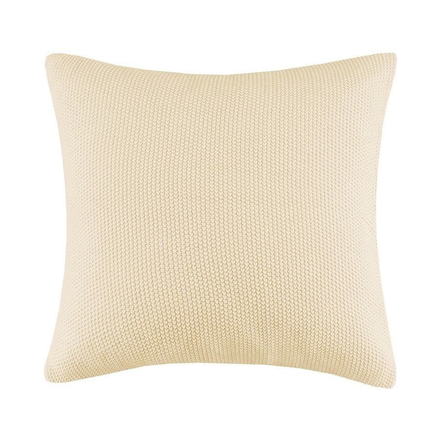 Gracie Mills Lessie Solid Acrylic Knit Euro Pillow Cover - GRACE-8026 Image 1