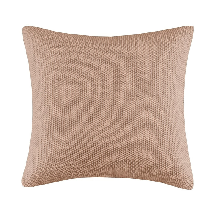 Gracie Mills Lessie Solid Acrylic Knit Euro Pillow Cover - GRACE-8026 Image 4