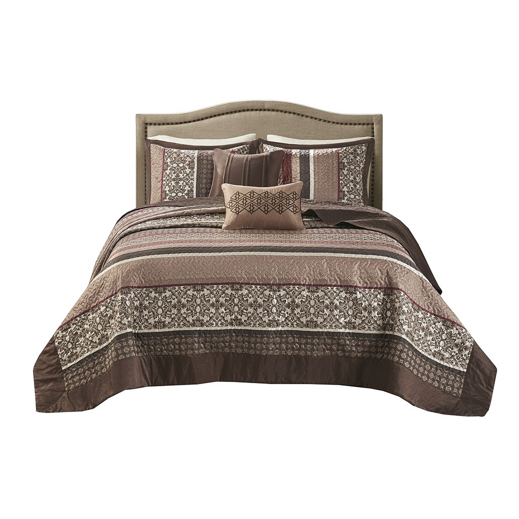 Gracie Mills Irmgard 5-Piece Reversible Jacquard Bedspread Set - GRACE-8387 Image 4