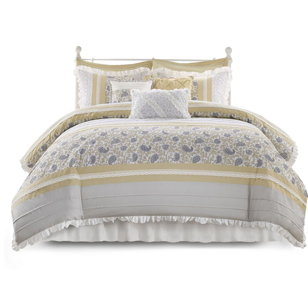 Gracie Mills Singleton 9-Piece Cotton Percale Comforter Set with Paisley Print - GRACE-87 Image 5