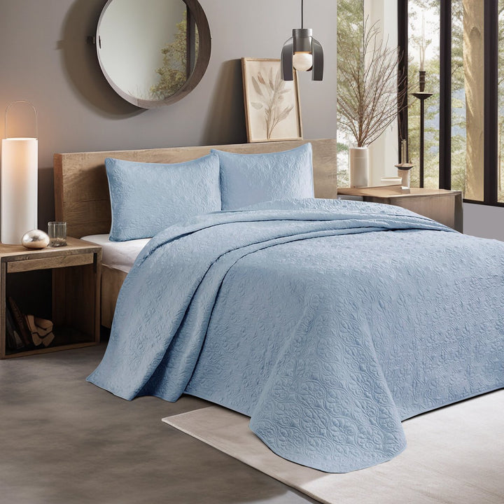 Gracie Mills Sandy Reversible Bedspread Set with Classic Stitch Pattern - GRACE-85 Image 2