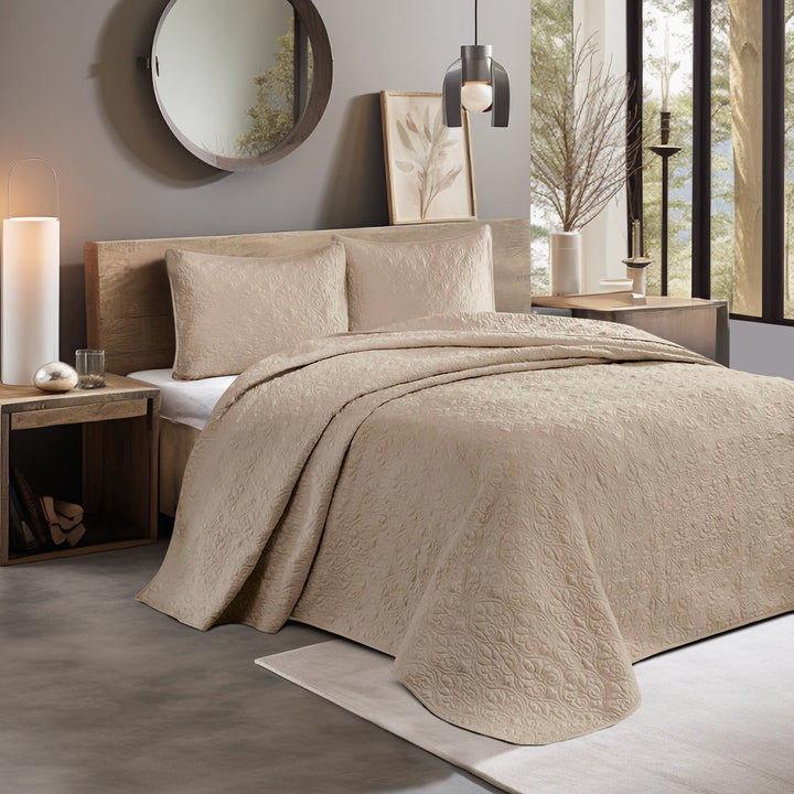 Gracie Mills Sandy Reversible Bedspread Set with Classic Stitch Pattern - GRACE-85 Image 3