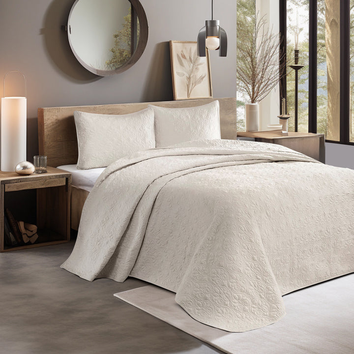 Gracie Mills Sandy Reversible Bedspread Set with Classic Stitch Pattern - GRACE-85 Image 11