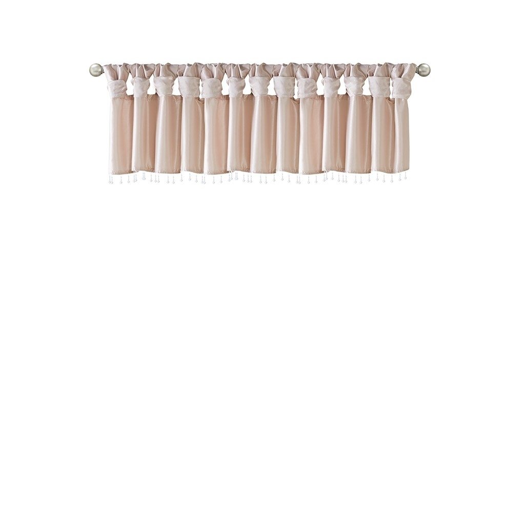 Gracie Mills Elroy Lightweight Beaded Faux Silk Valance - GRACE-9134 Image 1