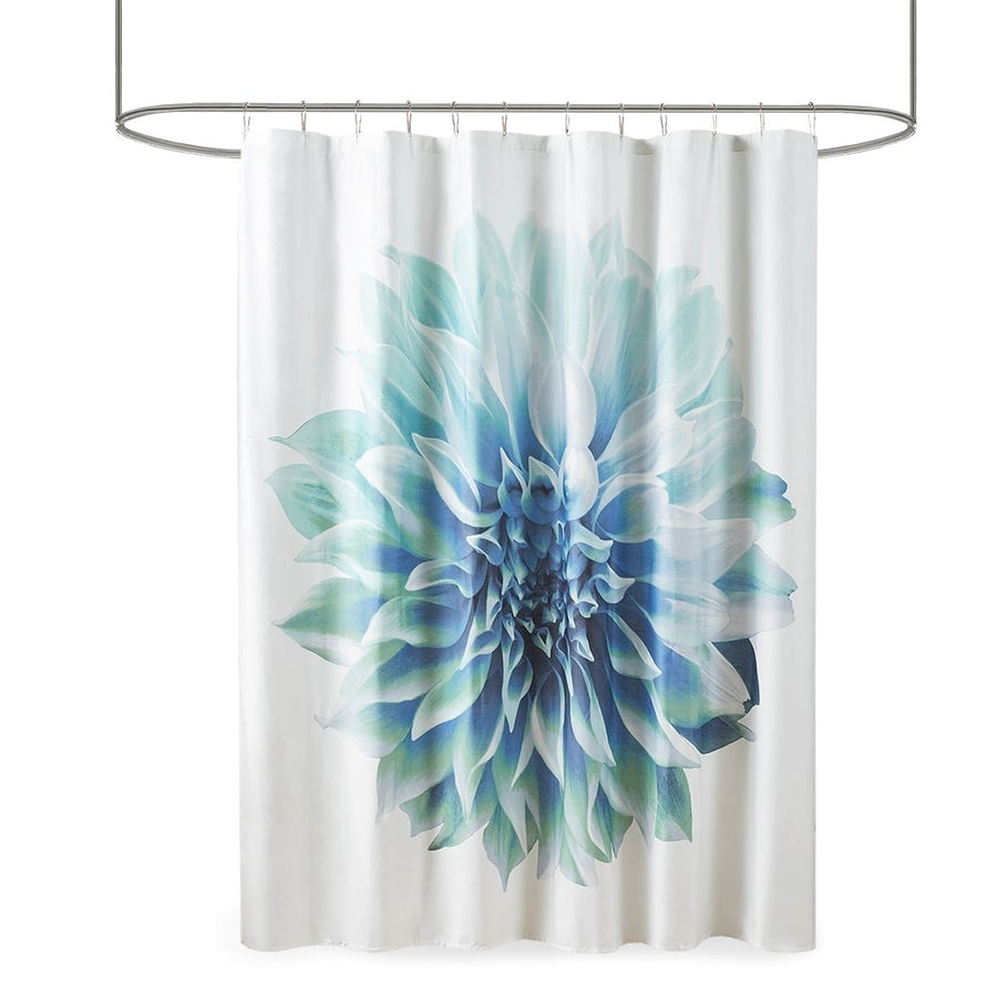 Gracie Mills Candace 200TC Modern Floral Cotton Shower Curtain - GRACE-9153 Image 1