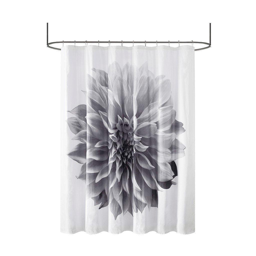 Gracie Mills Candace 200TC Modern Floral Cotton Shower Curtain - GRACE-9153 Image 3