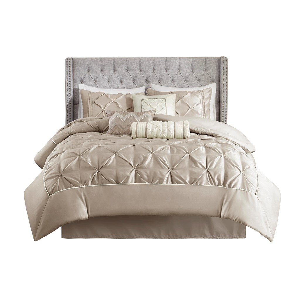 Gracie Mills Vicente Reversible Diamond Quilt Down Alternative Comforter Set with Moisture Resistant Protection - Image 10