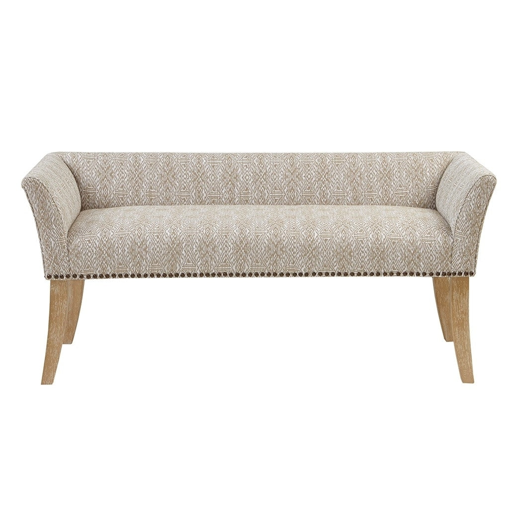 Gracie Mills Greta Solid Wood Accent Bench with Upholstered Seat and Back - GRACE-9582 Image 6