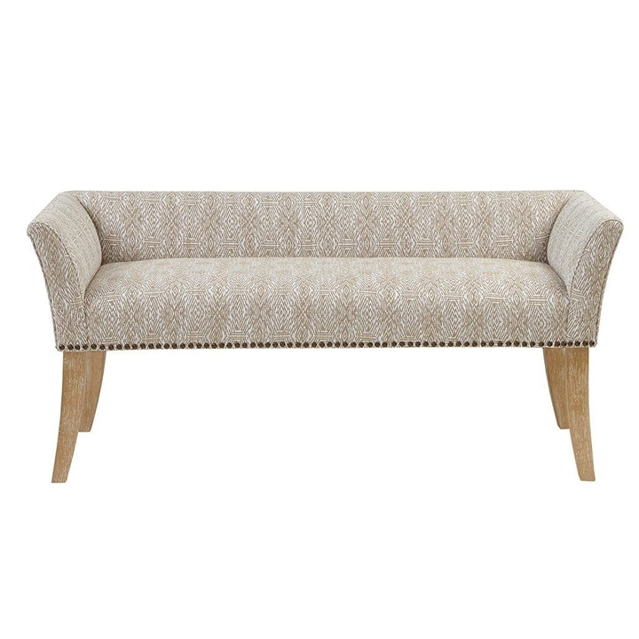 Gracie Mills Greta Solid Wood Accent Bench with Upholstered Seat and Back - GRACE-9582 Image 1