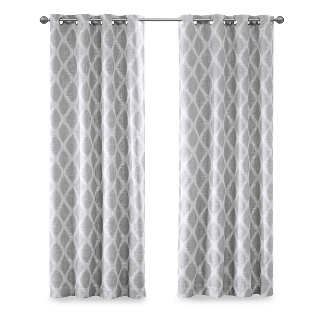 Gracie Mills Zinnia Contemporary Ikat Printed Blackout Curtain Panel - GRACE-9811 Image 1