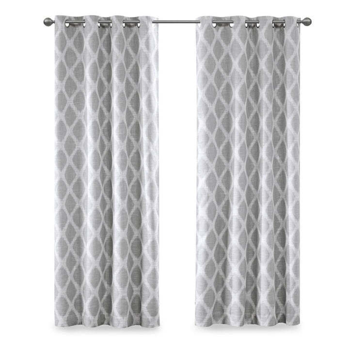 Gracie Mills Zinnia Contemporary Ikat Printed Blackout Curtain Panel - GRACE-9811 Image 1