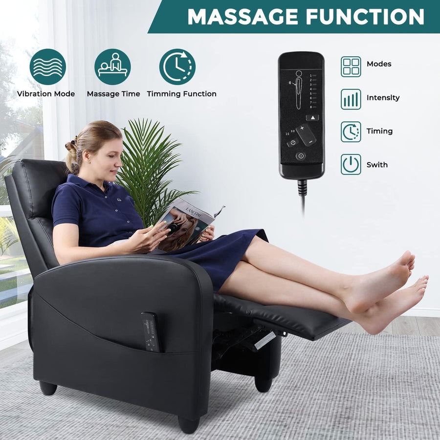 Recliner Chair for Adults, Massage Reclining Chair for Living Room, Adjustable Modern Recliners Chair, Home Theater Image 1