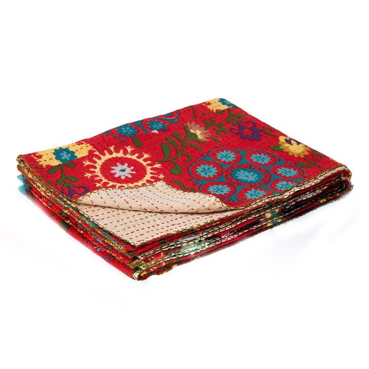 Taj Hotel  Kantha Cotton Throw  50"x70"  15 Image 4