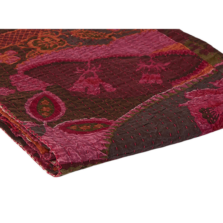 Taj Hotel  Kantha Cotton Throw  50"x70"  2 Image 3