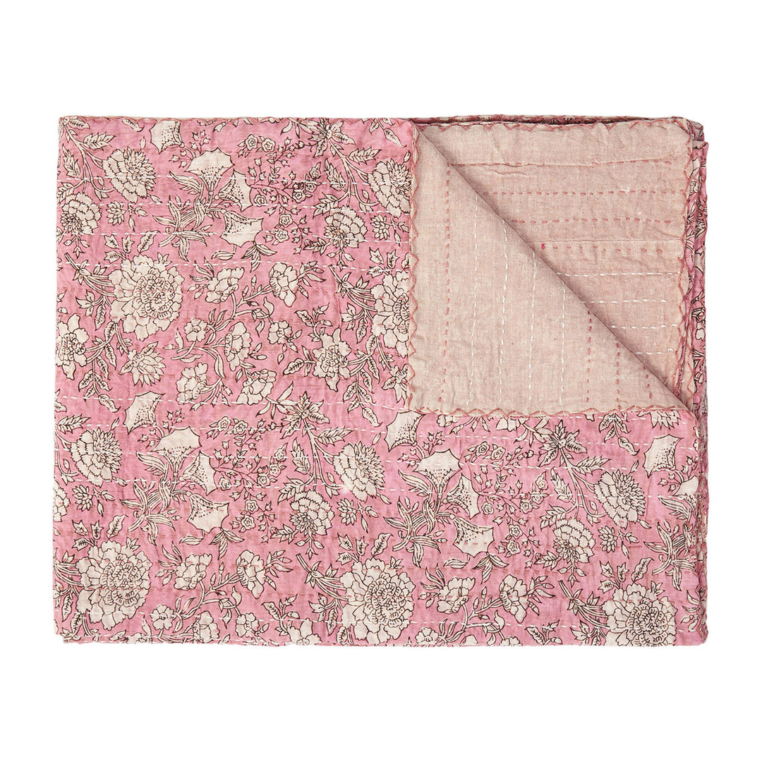 Taj Hotel  Kantha Cotton Throw  50"x70"  5 Image 3