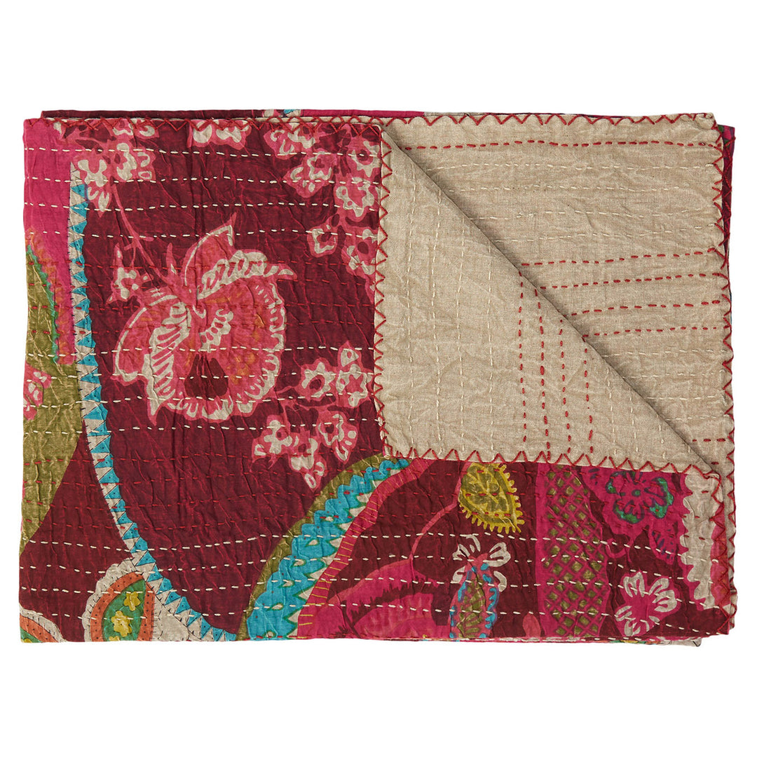 Taj Hotel  Kantha Cotton Throw  50"x70"  22 Image 3