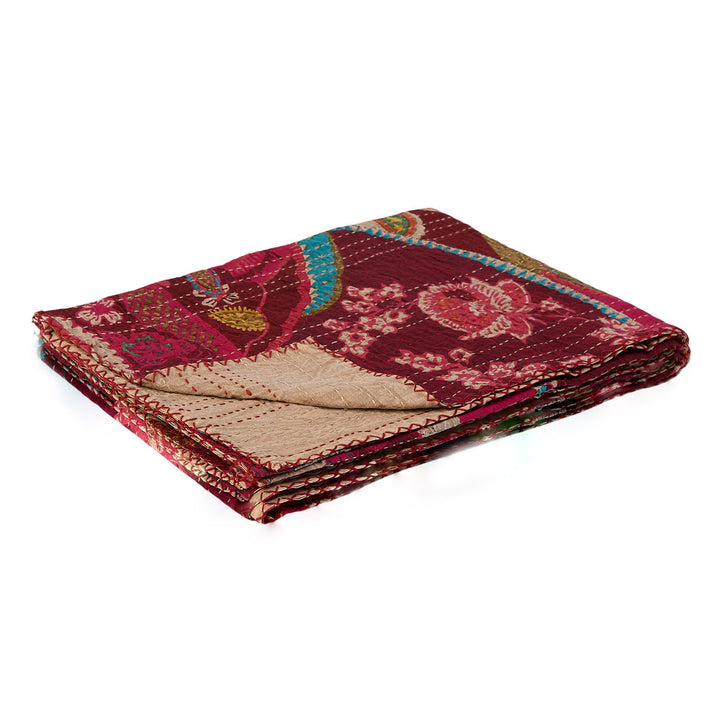 Taj Hotel  Kantha Cotton Throw  50"x70"  22 Image 4