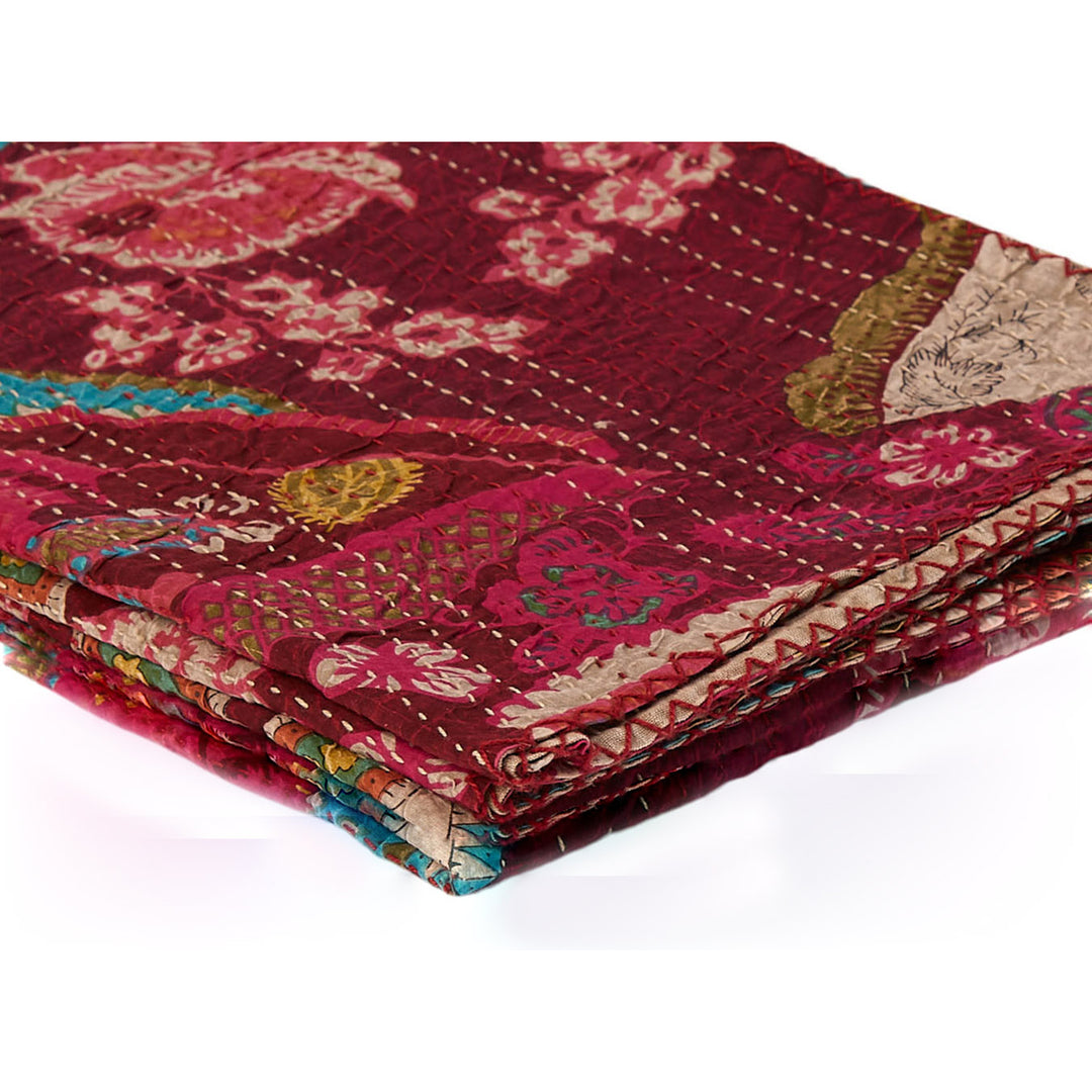 Taj Hotel  Kantha Cotton Throw  50"x70"  22 Image 5