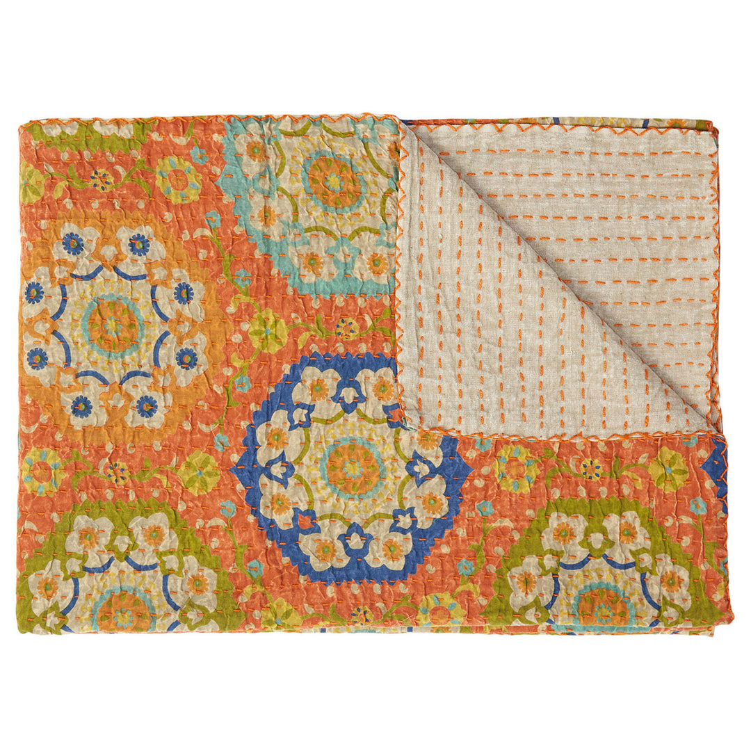 Taj Hotel  Kantha Cotton Throw  50"x70"  28 Image 3