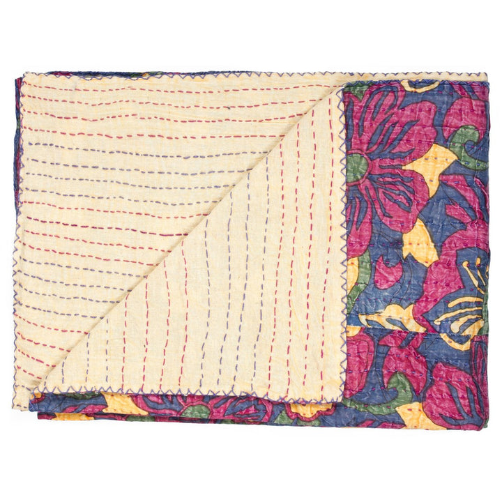 Taj Hotel  Kantha Cotton Throw  50"x70"  8 Image 1